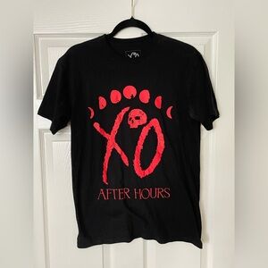The Weekend XO After Hours T-shirt Red Moon Phase & Skull - Size Medium